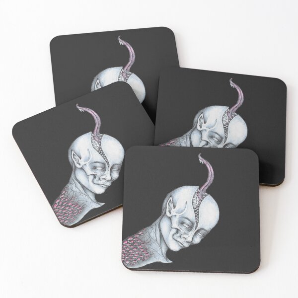 Item preview, Split Mind – Surreal Horror Portrait designed and sold by Hellsveiah.