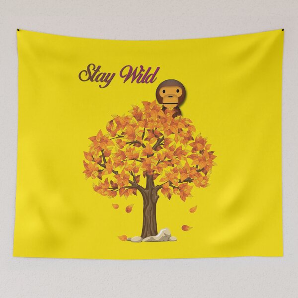 Item preview, Stay Wild Monkey Urban Streetwear Art designed and sold by GraphixKing999.
