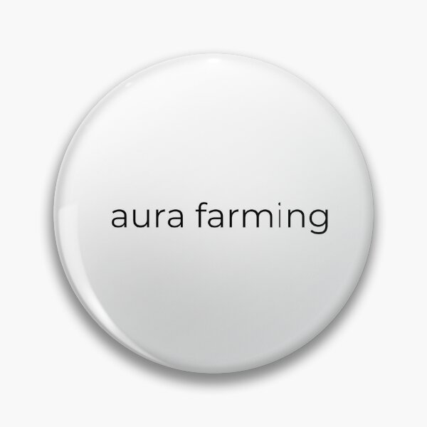 Item preview, Aura Farming Minimalist Gen Z Slang designed and sold by BoldTypeGoods.