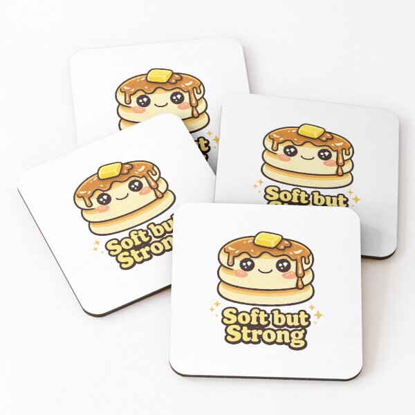 Item preview, Soft but Strong Pancake – Cute Motivational Breakfast designed and sold by Samuel	 Collings.