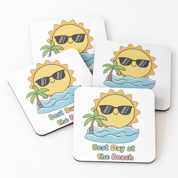 Item preview, Best Day at the Beach T-Shirt – Cute Smiling Sun Cartoon Summer Vacation Graphic designed and sold by Design-Pro-21.