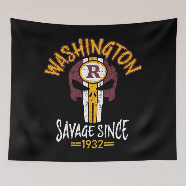 Item preview, Washington Pro Football Savage Skull 1932 Apparel designed and sold by Wolfstitched.