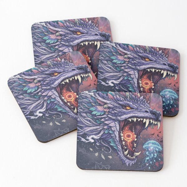 Item preview, Cosmic Dragon Galaxy Fantasy Illustration designed and sold by satorindale.