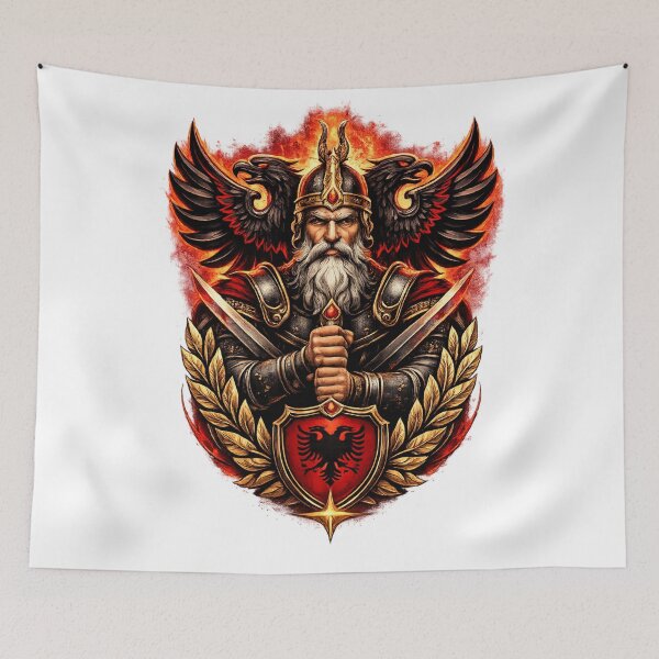 Artikelvorschau, Skanderbeg-Krieger-Emblem – albanisches Legendensymbol entworfen und verkauft von kimkosovo.