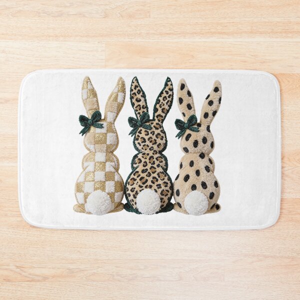 Item preview, Faux Fur Leopard Easter Bunny Trio designed and sold by Lbeck1869.