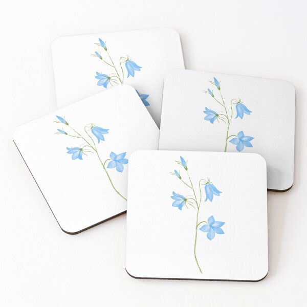 Item preview, Blue Watercolor Bellflowers Illustration designed and sold by PetalStories.
