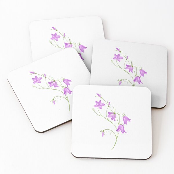 Item preview, Purple Watercolor Bellflowers Illustration designed and sold by PetalStories.