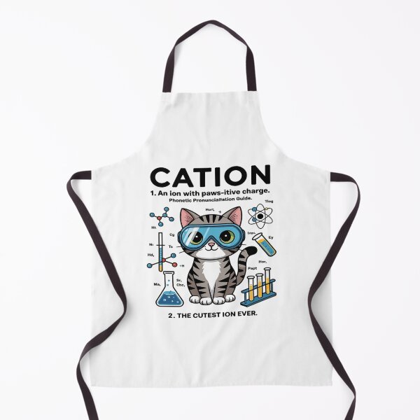 Item preview, Cation - Chemistry Humor Science Teacher Cat Pun  designed and sold by joyouartArt.