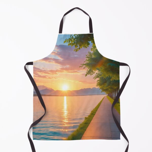 Item preview, Golden Hour Lakeside Serenity designed and sold by PixelVibe782.