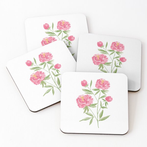 Item preview, Pink Watercolor Peonies Illustration designed and sold by PetalStories.