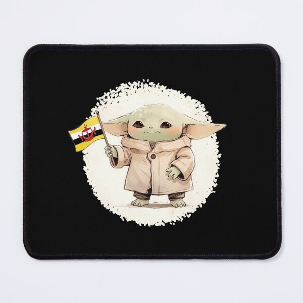 Item preview, BABY YODA WITH BRUNEI FLAG designed and sold by LIS AND MELIVERSO.