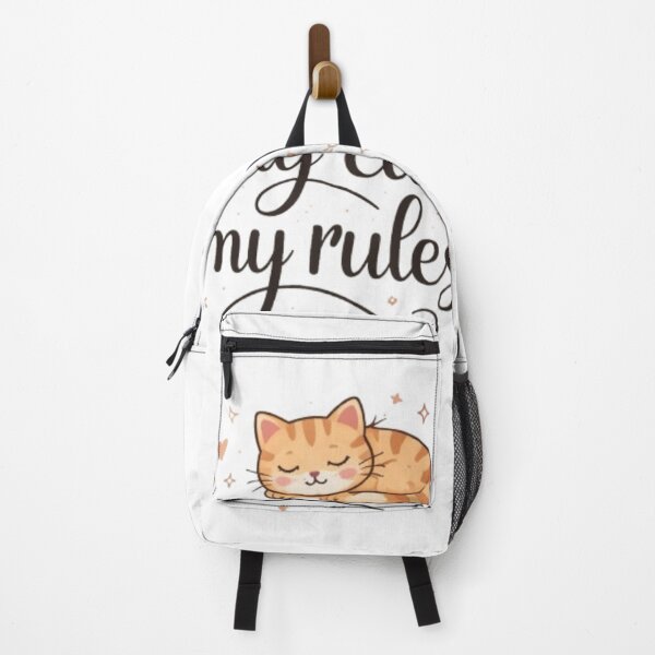Item preview, My Cat My Rules Minimal Cat Lover Design Cute Aesthetic Cat Quote designed and sold by Sanika arts .