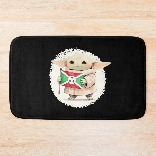 Item preview, BABY YODA WITH BURKINA FASO FLAG designed and sold by LIS AND MELIVERSO.