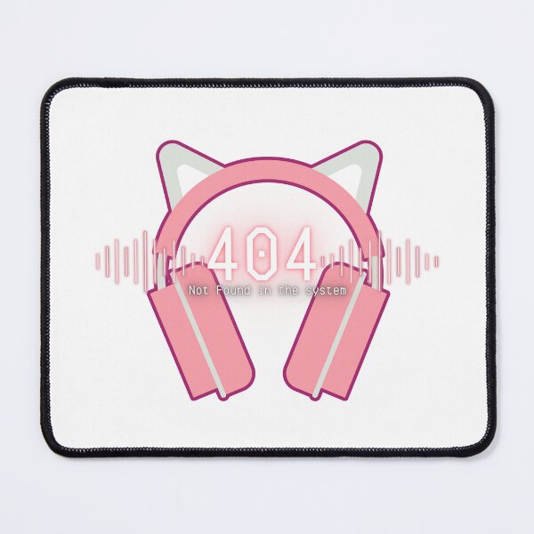 Item preview, KiiiKiii Neon Pink Headset Art 404 Not found in the system designed and sold by Oichiana.