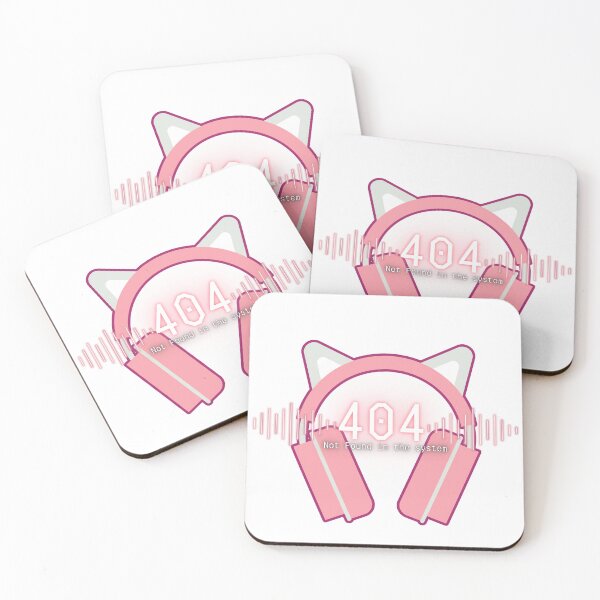 Item preview, KiiiKiii Neon Pink Headset Art 404 Not found in the system designed and sold by Oichiana.