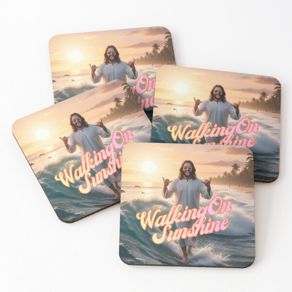 Item preview, WALKING ON SUNSHINE ~ California Cool Hang Loose Jesus designed and sold by TheLastGarden.