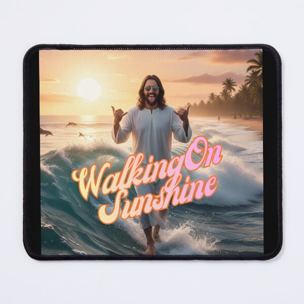 Item preview, WALKING ON SUNSHINE ~ California Cool Hang Loose Jesus designed and sold by TheLastGarden.