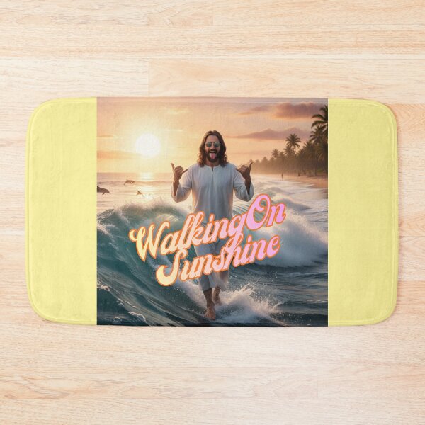 Item preview, WALKING ON SUNSHINE ~ California Cool Hang Loose Jesus designed and sold by TheLastGarden.