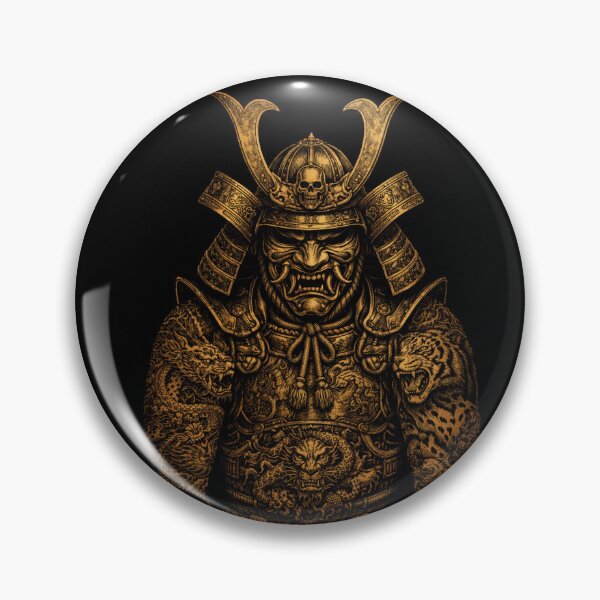 Artikelvorschau, Goldene Samurai-Rüstung mit Kabuto-Helm entworfen und verkauft von WildBoysShop.