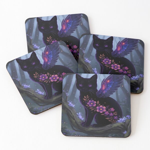 Item preview, Whisperwood Fae Black Cat designed and sold by Daniel Abdelmaseih.
