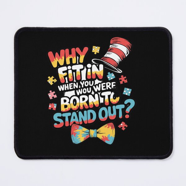 Item preview, Why Fit In Doctor Teacher Cat In Hat Cool Autism designed and sold by angolinnArt.