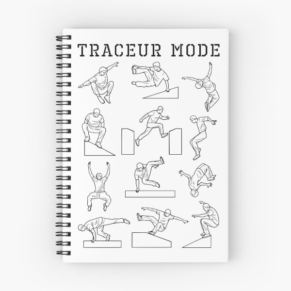 Item preview, Funny Parkour Traceur Mode Urban Athlete Movement Diagram designed and sold by GrandeDuc.