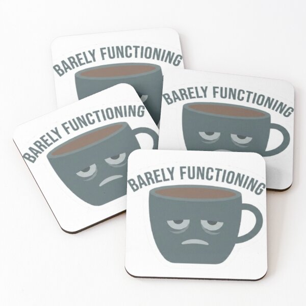 Item preview, Barely Functioning Sticker – Relatable Burnout Humor – Low Energy Aesthetic Minimal Design designed and sold by Vegasstickers.