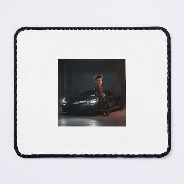 Item preview, Cool Street Boy with Supercar – Dark Aesthetic 3D Cartoon Art designed and sold by TrendTonic1.