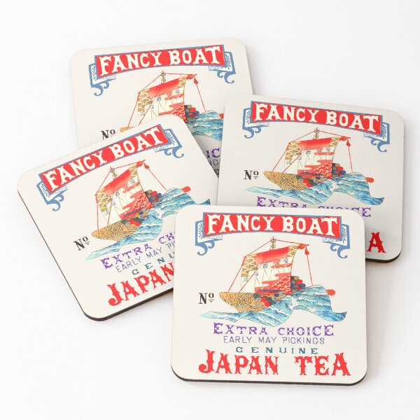 Item preview, Fancy Boat Tea: una etiqueta de té japonesa vintage inspirada designed and sold by Corinne Alexa Jackson.