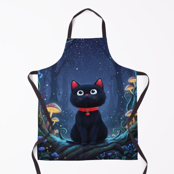 Item preview, Black Cat in Enchanted Forest designed and sold by Daniel Abdelmaseih.