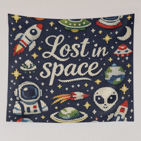 Item preview, Lost in Space space adventure knitting pattern designed and sold by Mauswohn.