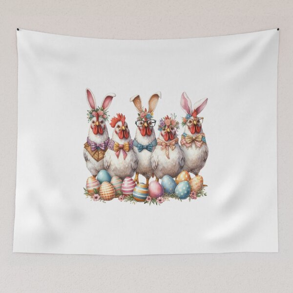 Item preview, Easter Bunny Farm Chickens designed and sold by Lbeck1869.