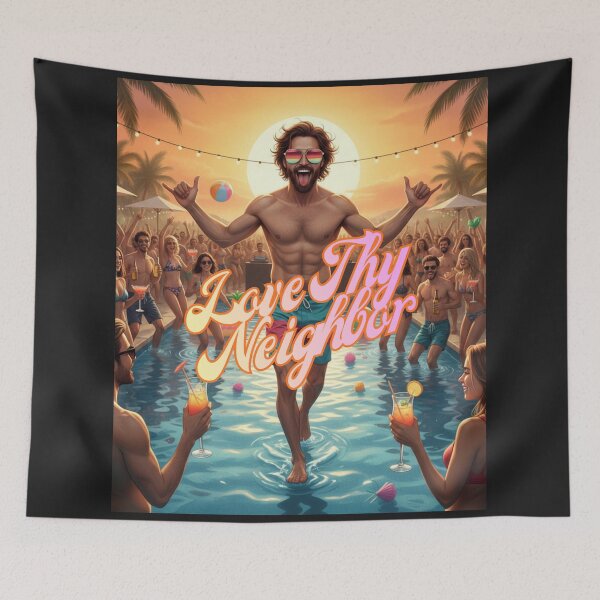 Item preview, LOVE THY NEIGHBOR ~ IBIZA JESUS II designed and sold by TheLastGarden.
