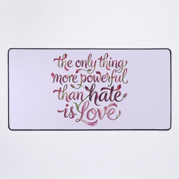 Item preview, Magenta Petal Bloom Love Over Hate Script designed and sold by zzz888.