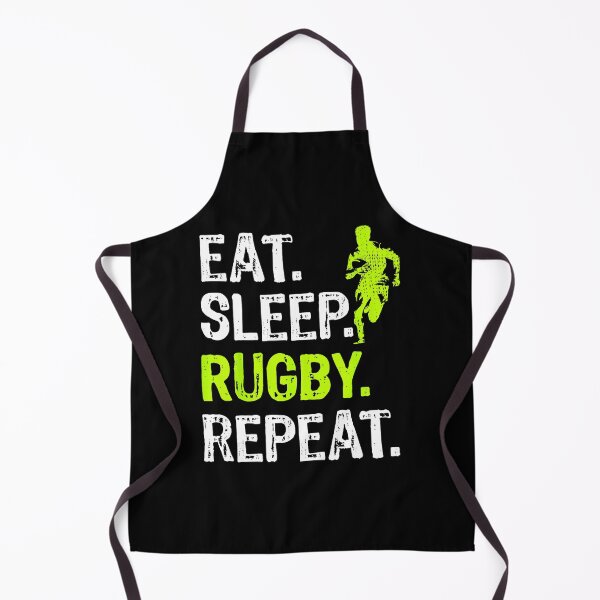 Item preview, Eat Sleep Rugby Repeat Funny Rugby Player Motivation  designed and sold by GabrieSketcham.