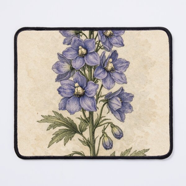 Item preview, Delphinium Elatum Vintage Botanical Print - Antique Floral Wall Art designed and sold by Darlin8888.