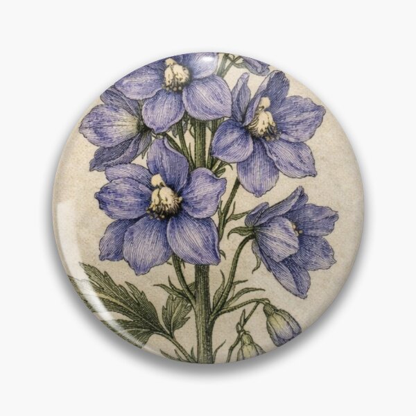 Item preview, Delphinium Elatum Vintage Botanical Print - Antique Floral Wall Art designed and sold by Darlin8888.