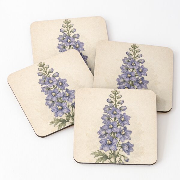Item preview, Delphinium Elatum Vintage Botanical Print - Antique Floral Wall Art designed and sold by Darlin8888.