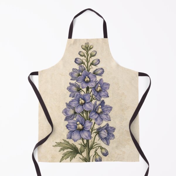 Item preview, Delphinium Elatum Vintage Botanical Print - Antique Floral Wall Art designed and sold by Darlin8888.