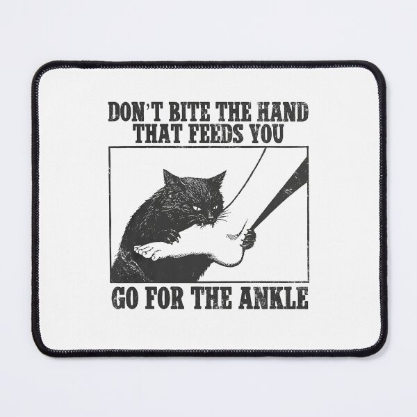 Item preview, Don't Bite the Hand That Feeds You Funny Cat designed and sold by Denniscarter.