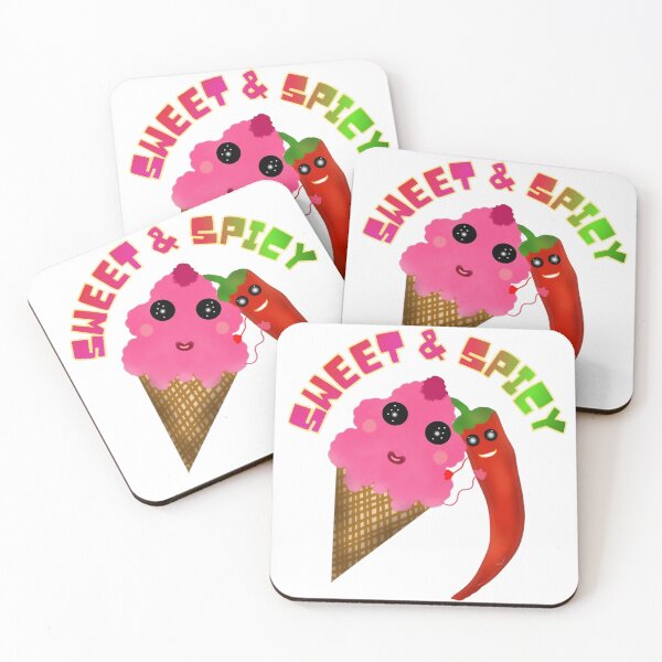 Item preview, Sweet and Spicy | Cute Ice Cream and Chili Pepper Friendship designed and sold by HopeAndHustle.