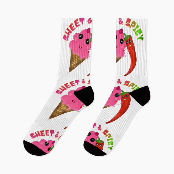 Item preview, Sweet and Spicy | Cute Ice Cream and Chili Pepper Friendship designed and sold by HopeAndHustle.