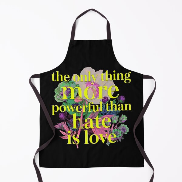 Item preview, Neon Floral Love Over Hate Pop Art designed and sold by zzz888.