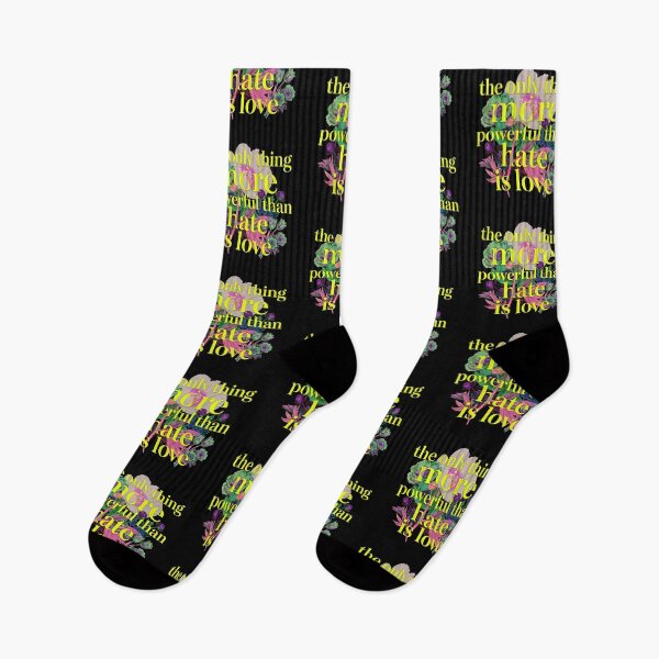 Item preview, Neon Floral Love Over Hate Pop Art designed and sold by zzz888.