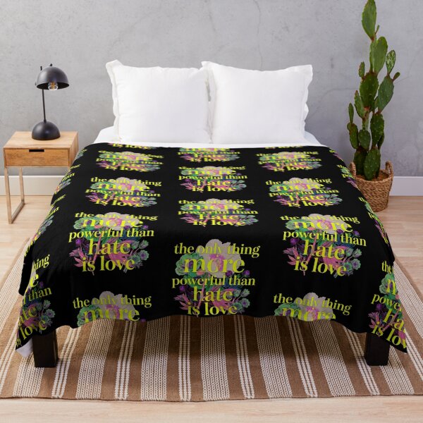 Item preview, Neon Floral Love Over Hate Pop Art designed and sold by zzz888.