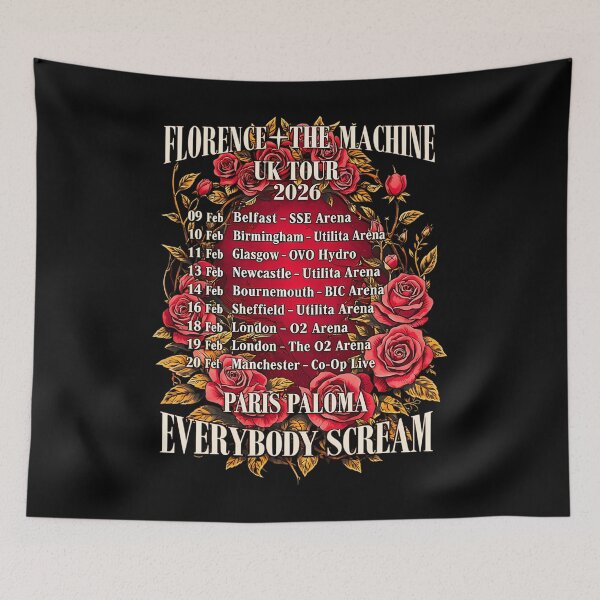 Item preview, Florence The Machine 2026 Tour Everybody Scream Music designed and sold by Maharat-Tech.