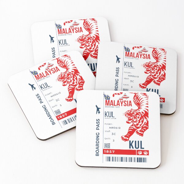Item preview, Malaysia Boarding Pass Stylized Tiger designed and sold by InkWhirl.
