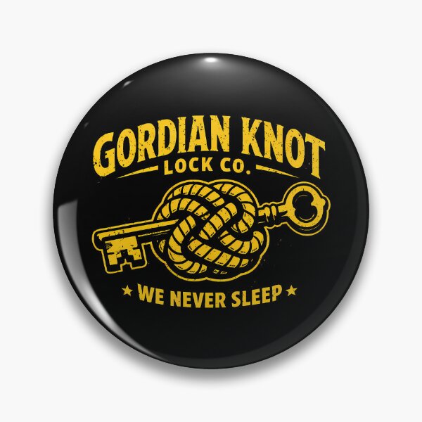 Item preview, Gordian Knot Locksmith Retro 80s Logo designed and sold by agearb.