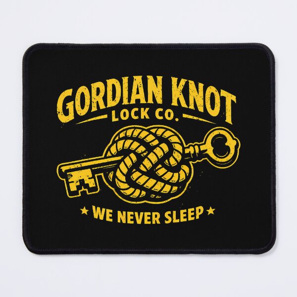 Item preview, Gordian Knot Locksmith Retro 80s Logo designed and sold by agearb.