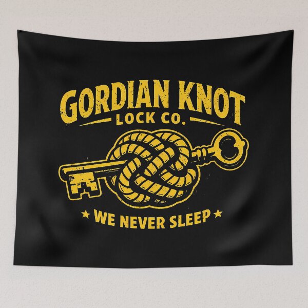 Item preview, Gordian Knot Locksmith Retro 80s Logo designed and sold by agearb.